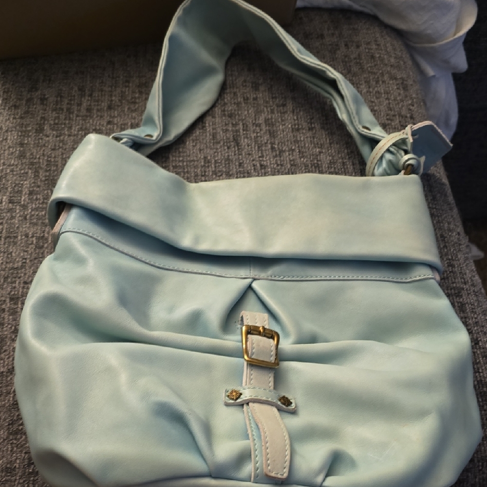 Chic Light Blue Shoulder Bag